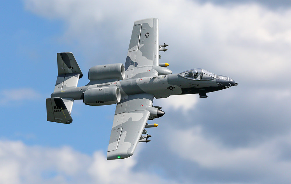 E-flite A-10 Thunderbolt II Twin 64mm EDF BNF Basic with AS3X and SAFE Select