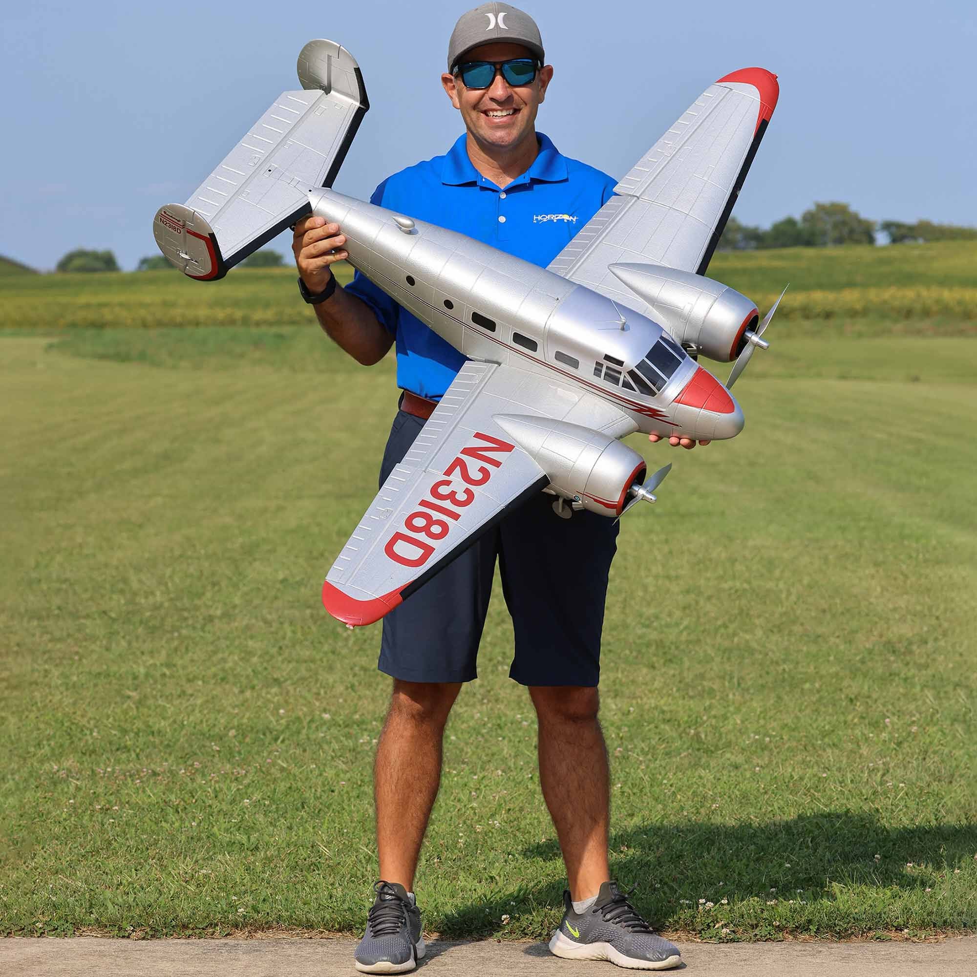 E-flite Beechcraft D18 1.5m BNF Basic w/ Smart & SAFE