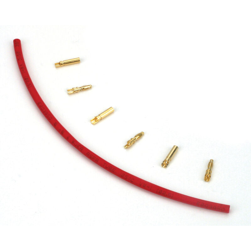 Juego de conectores tipo bala dorados E-flite de 2 mm (3)