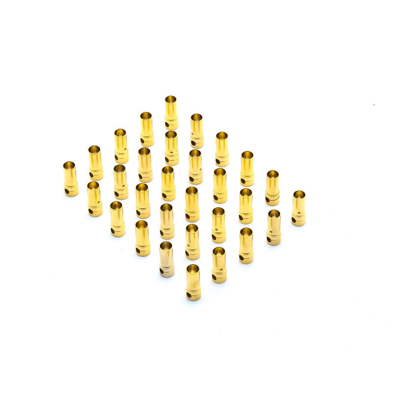 Conector E-Flite: Gold Bullet hembra, 3,5 mm (30) 