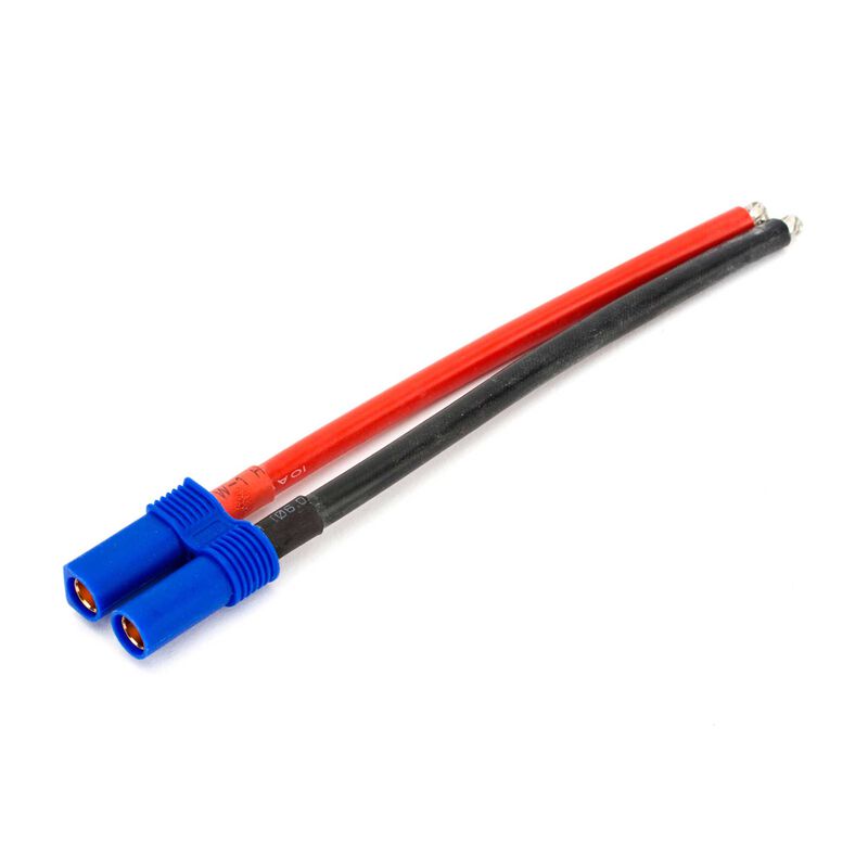 E-flite Connector: EC5 Battery with 4" Wire, 10 AWG