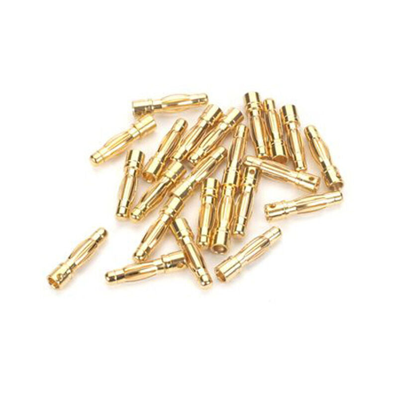 E-flite Connector: Gold Bullet Male, 4mm (30)