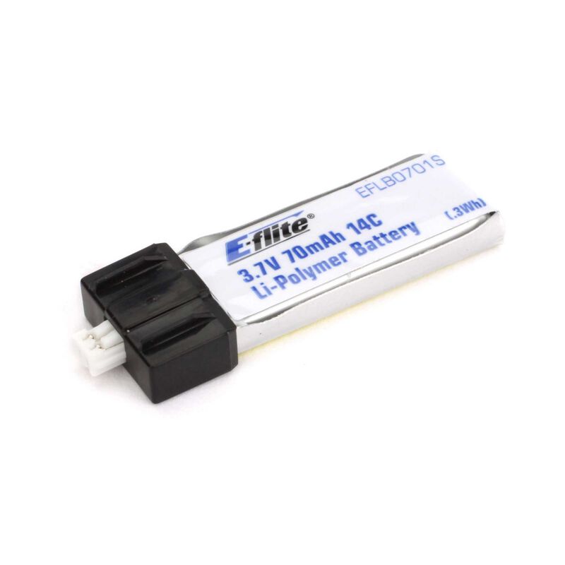 Batería LiPo E-flite 70mAh 1S 3.7V 14C: PH 1.25 (Ultra Micro)