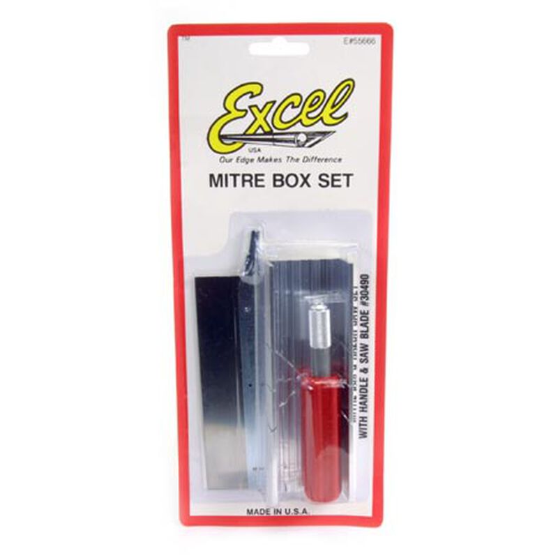 Excel Mitre Box with Handle & Blades
