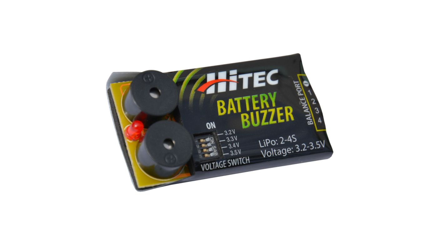 Hitec Battery Buzzer Low Voltage Battery Alarm *Archived