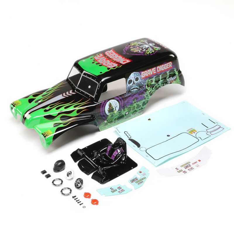 Losi Body Set, Painted, Grave Digger: LMT