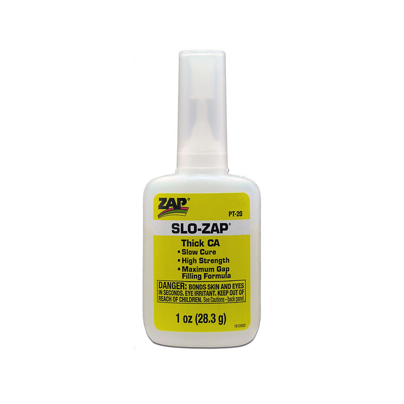 Pacer Technology Slo-Zap Thick CA Glue (Assorted Sizes)