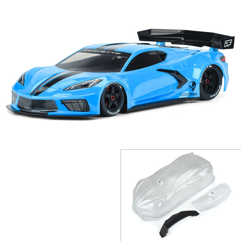 Protoform Chevrolet Corvette C8 Clear 1/7 Body (Felony & Infraction)