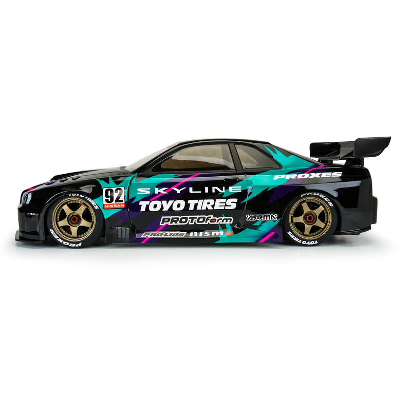 Protoform 1/7 2002 Nissan Skyline GT-R R34 Clear Body: ARRMA Infraction 6S