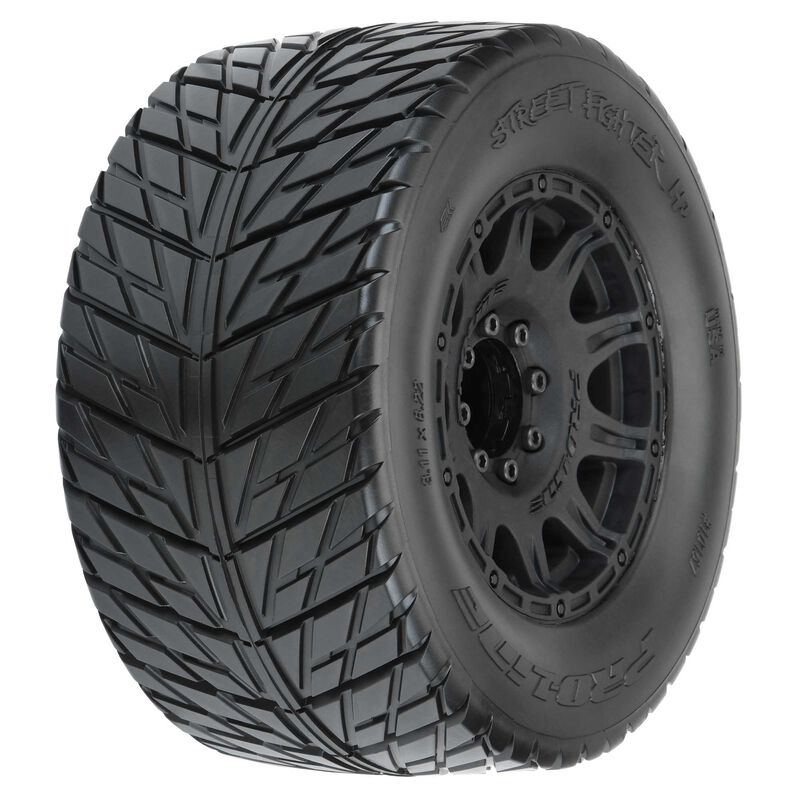 Pro-Line Street Fighter HP 3.8 BELTED Tires MTD Raid Wheels