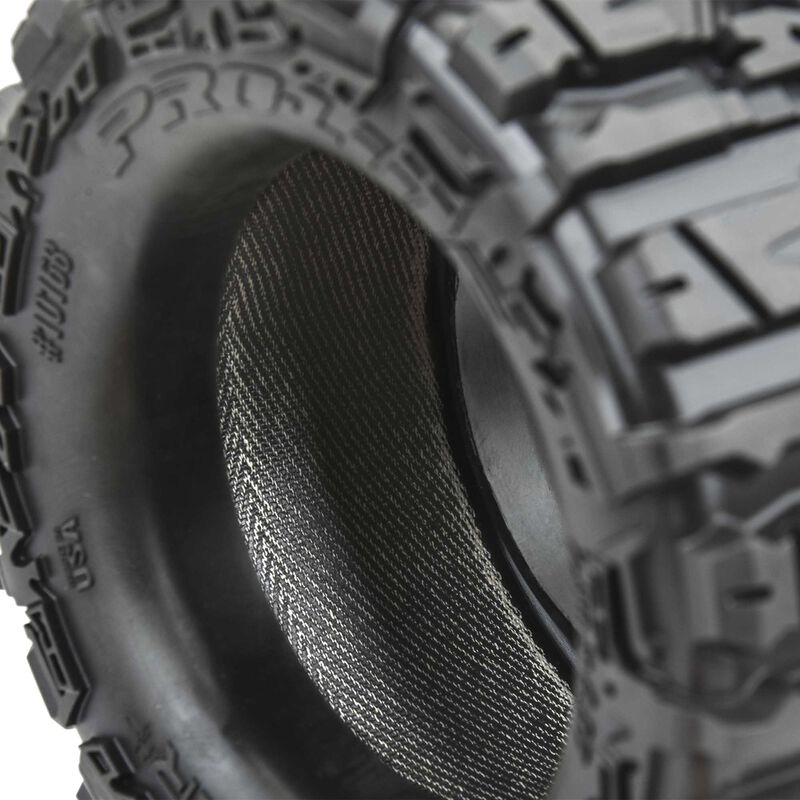 Pro-Line 1/10 Trencher HP BELTED F/R 2.8" MT Tires Mounted 12mm Blk Raid (2)