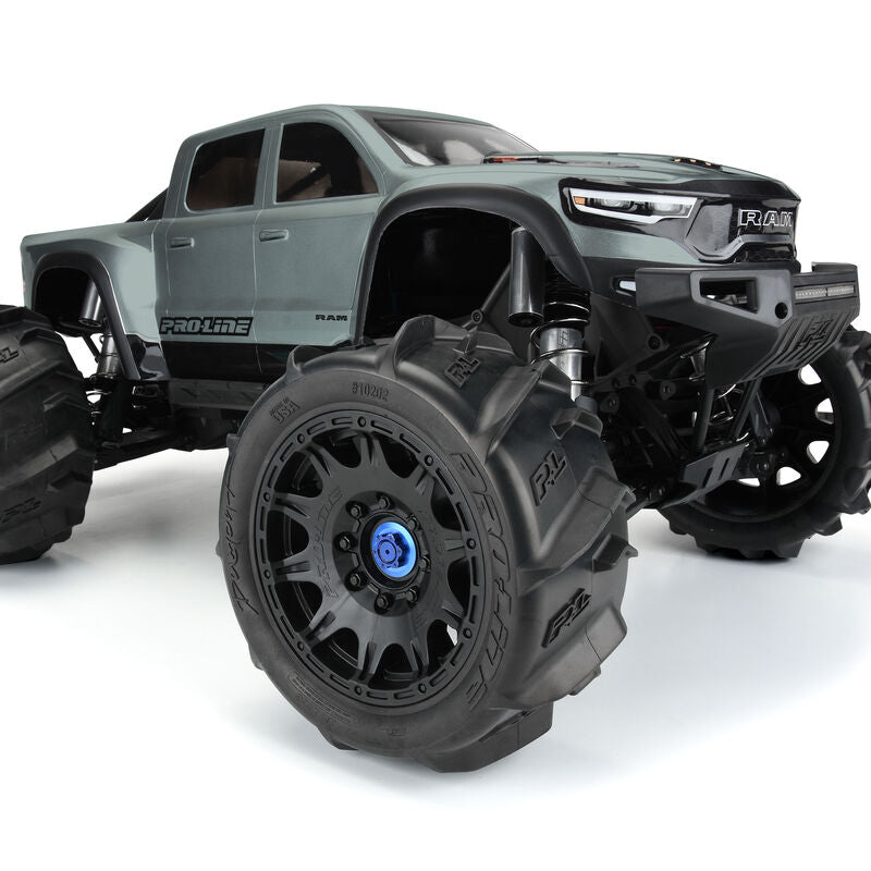 Pro-Line 1/6 Dumont Sand/Snow Tires F/R 5.7" Tires MTD 24mm Black Raid (2)