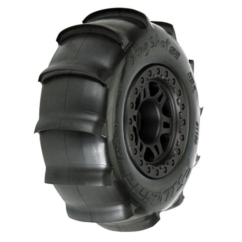 Pro-Line Sling Shot SC 2.2/3.0 Tires w/Raid Wheels (Black) (2) *Archived