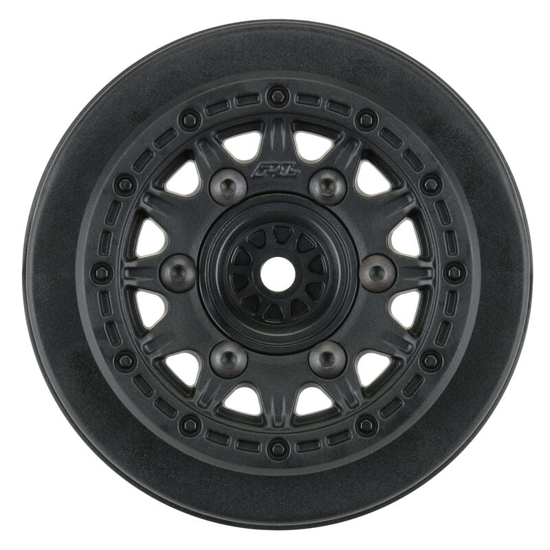 Pro-Line 1/10 Raid Front/Rear 2.2"/3.0" 12mm Short Course Wheels (2) Black