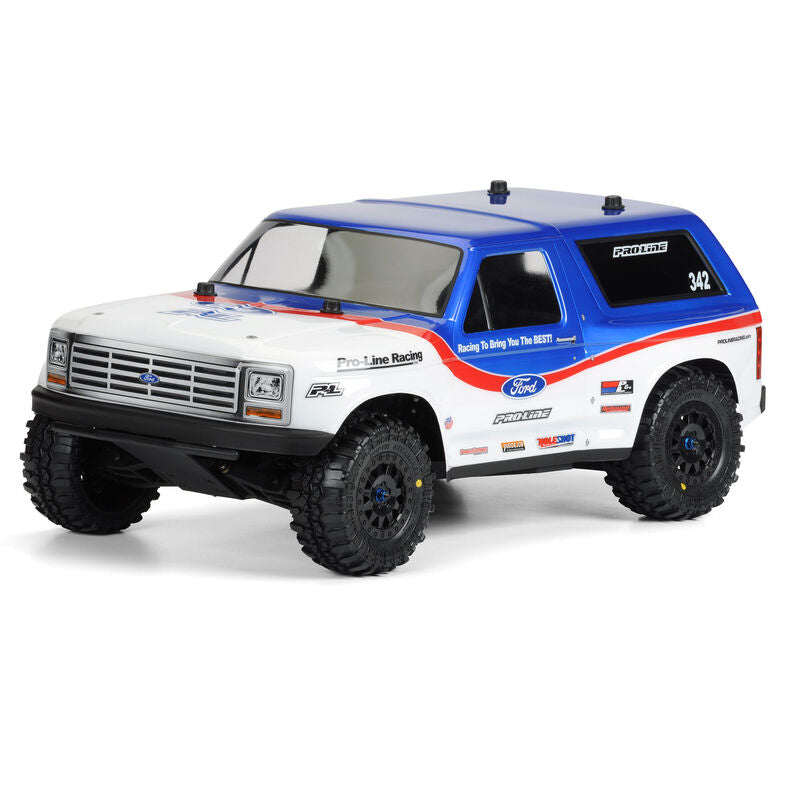 Pro-Line 1/10 1981 Ford Bronco Clear Body: Curso corto 
