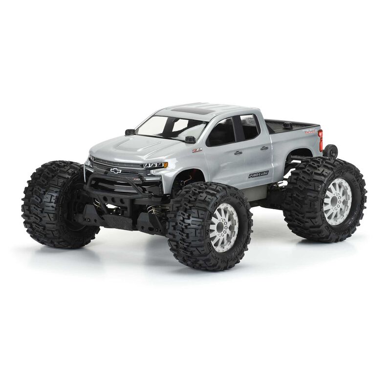 Pro-Line 1/10 2019 Chevy Silverado Z71 Trail Boss Cuerpo transparente: Stampede 4x4