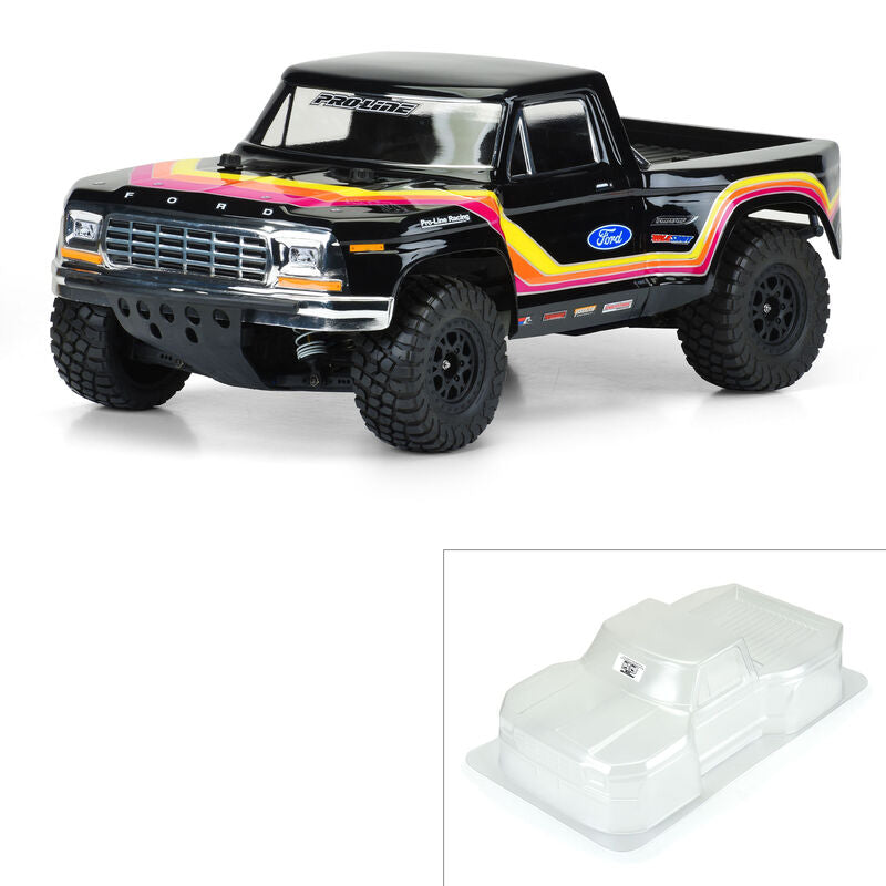 Pro-Line 1/10 1979 Ford F-150 Race Truck Clear Body: Short Course