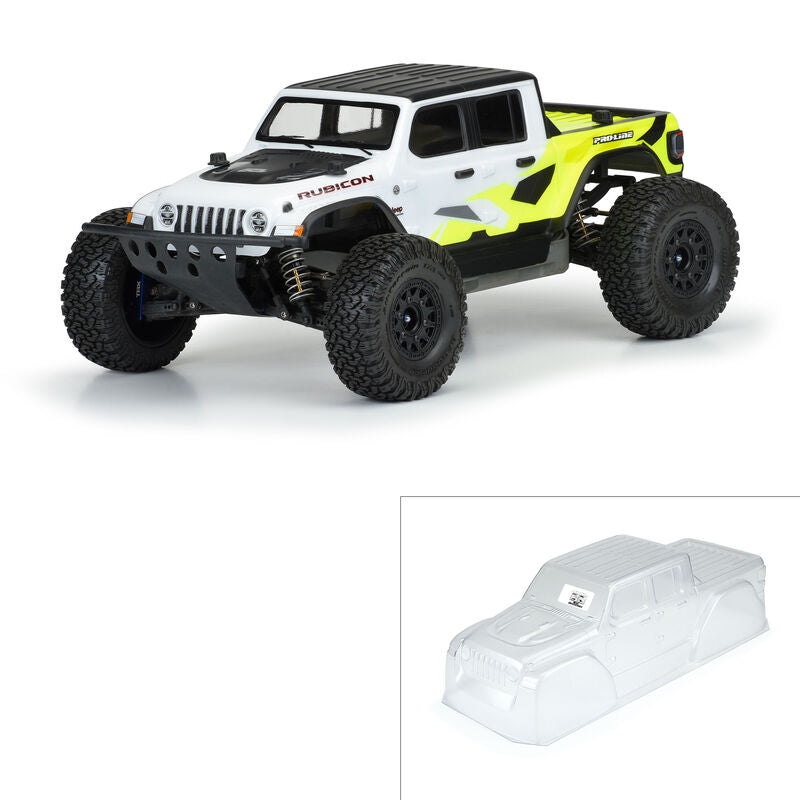 Pro-Line 1:10 Jeep Gladiator Rubicon Clear Body: Curso corto y Monster Truck 