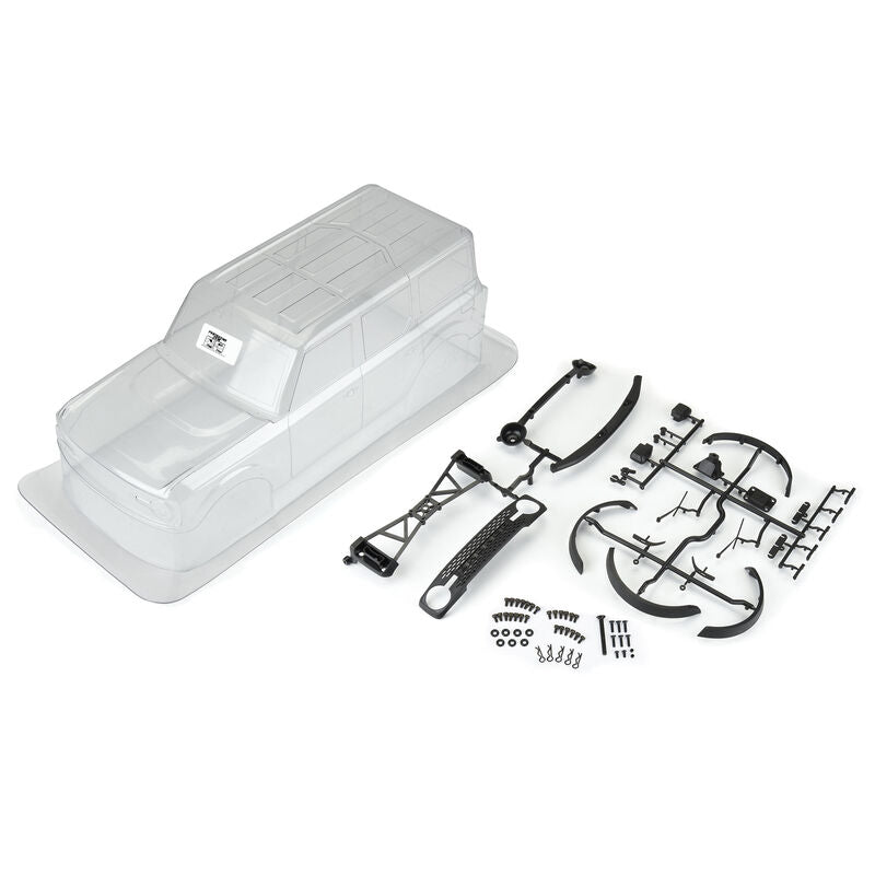 Pro-Line 1/10 2021 Ford Bronco Clear Body Set 12.3" Distancia entre ejes: Crawlers 