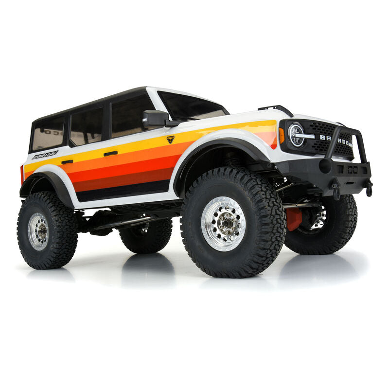 Pro-Line 1/10 2021 Ford Bronco Clear Body Set 12.3" Distancia entre ejes: Crawlers 