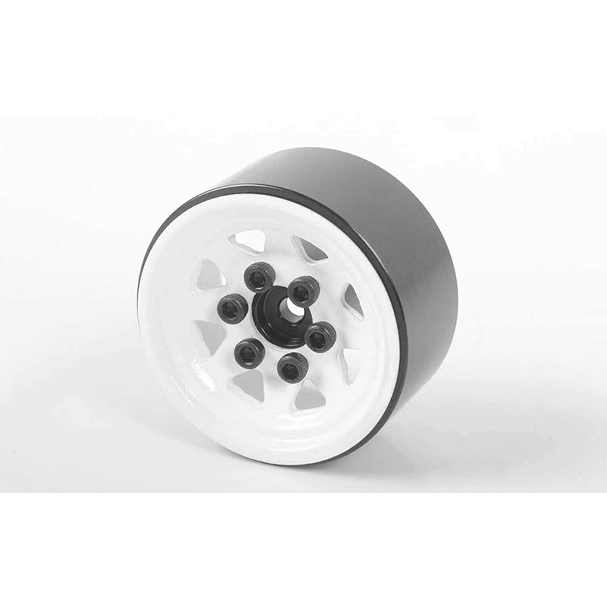 RC4WD Stamped Steel 1.0'' White Stock Bead lock Wheels