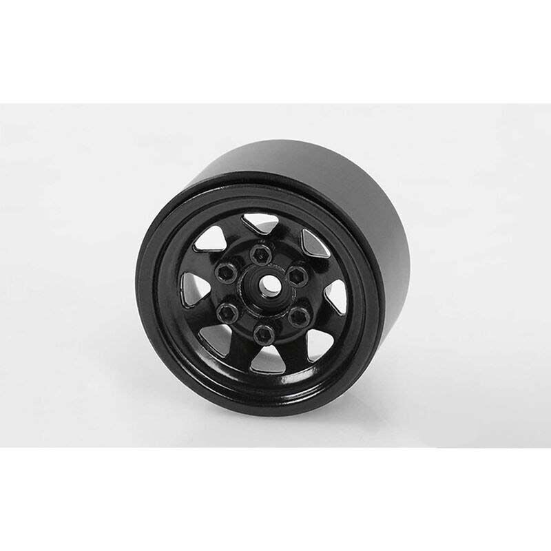 RC4WD Stamped Steel 1.0" Black Stock Beadlock Wheels (4)