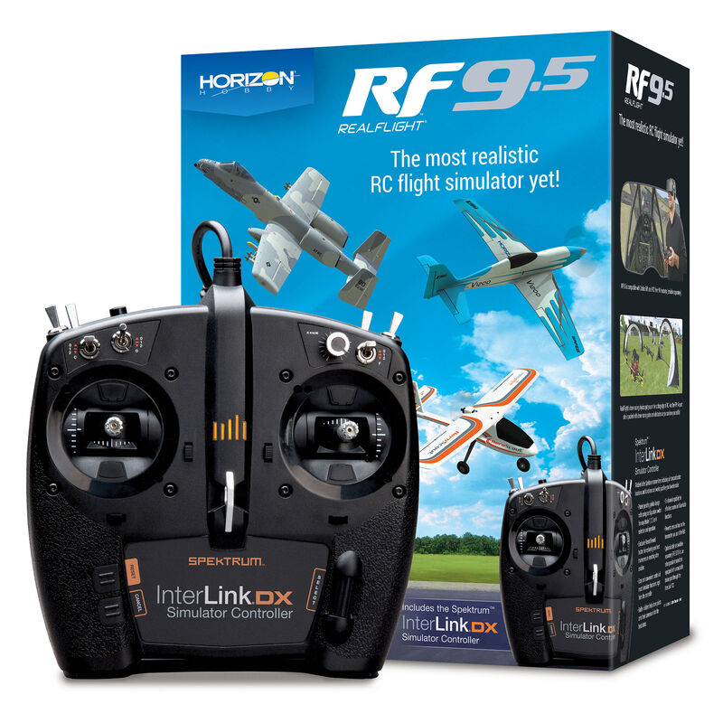 Simulador de vuelo RealFlight 9.5 con transmisor Spektrum DX-*descontinuado