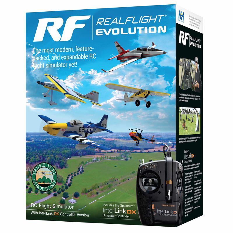 RealFlight RealFlight Evolution RC Flight Simulator con controlador InterLink DX 