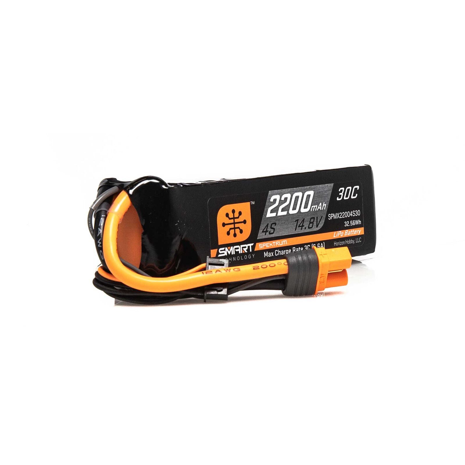 Spektrum RC 14.8V 2200mAh 4S 30C Smart LiPo Battery: IC3