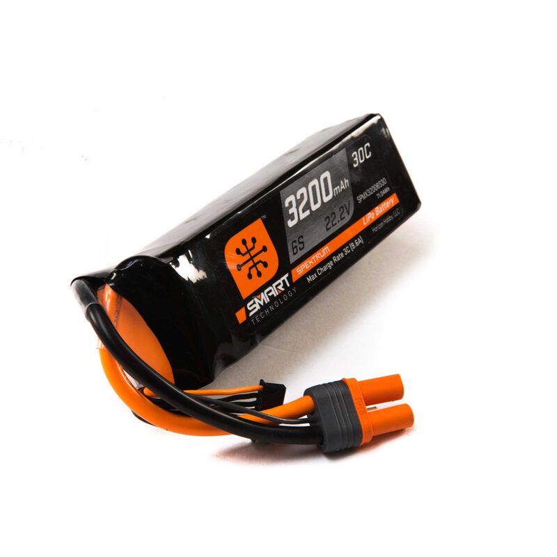 Batería LiPo inteligente Spektrum RC 22.2V 3200mAh 6S 30C: IC5 