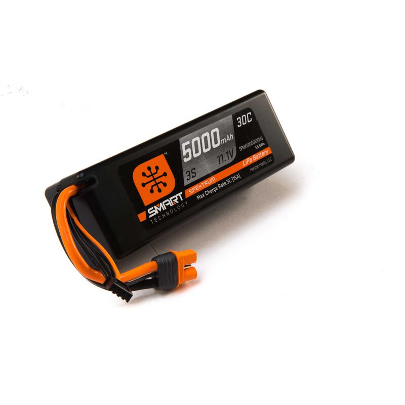Spektrum 11.1V 5000mAh 3S 30C Smart Hardcase LiPo Batería: IC3 