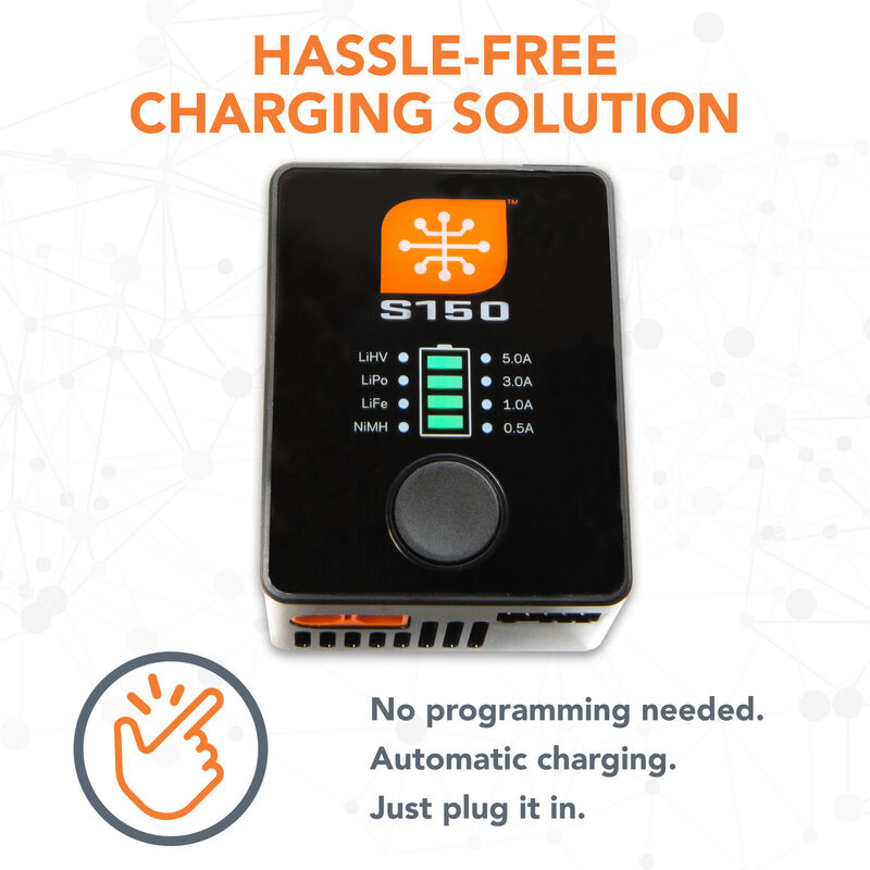 Spektrum S150 AC/DC Smart Charger, 1x50W (DISCONTINUED)