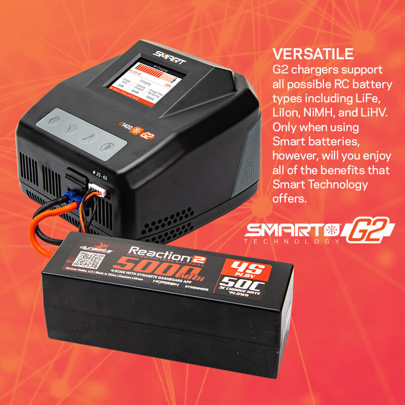 Cargador inteligente Spektrum RC S1400 G2 AC 1x400W 