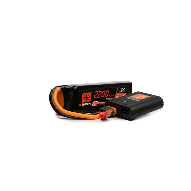 Paquete Spektrum RC Smart Powerstage Air: batería LiPo 3S G2 de 2200 mAh / cargador S120