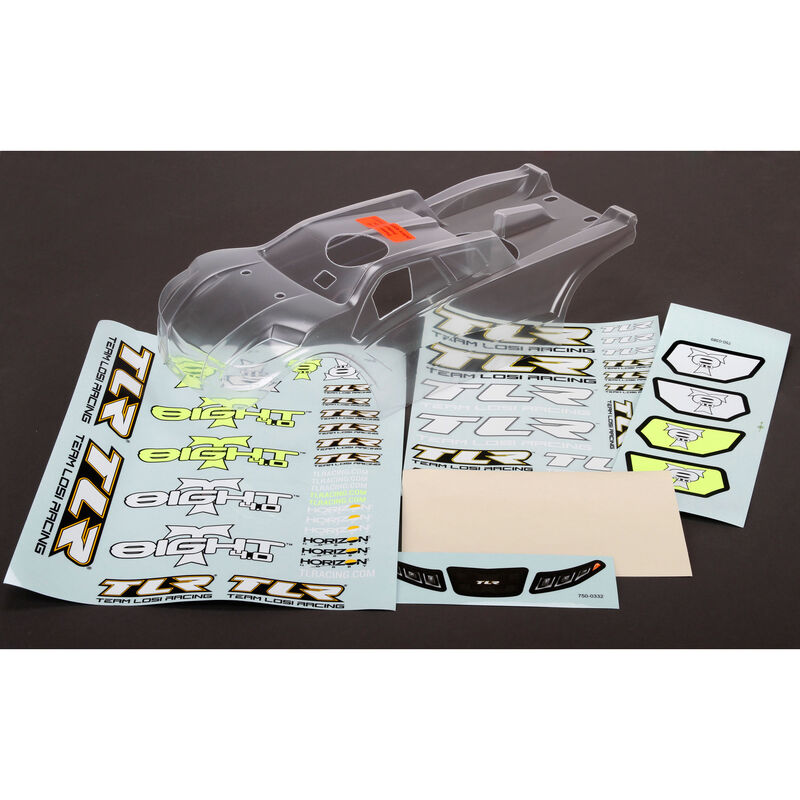 Team Losi Racing 8IGHT-T 4.0 & 3.0 Truggy Body Set (Clear) *Disontinued