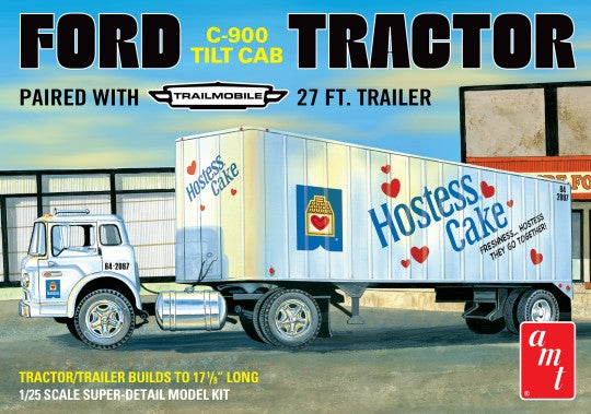 AMT 1/25 Ford C600 Hostess Truck with Trailer