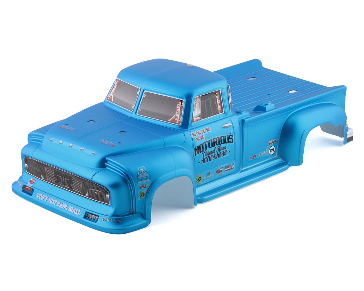 Arrma 1/8 Painted Body, Blue Real Steel: Notorious 6S BLX