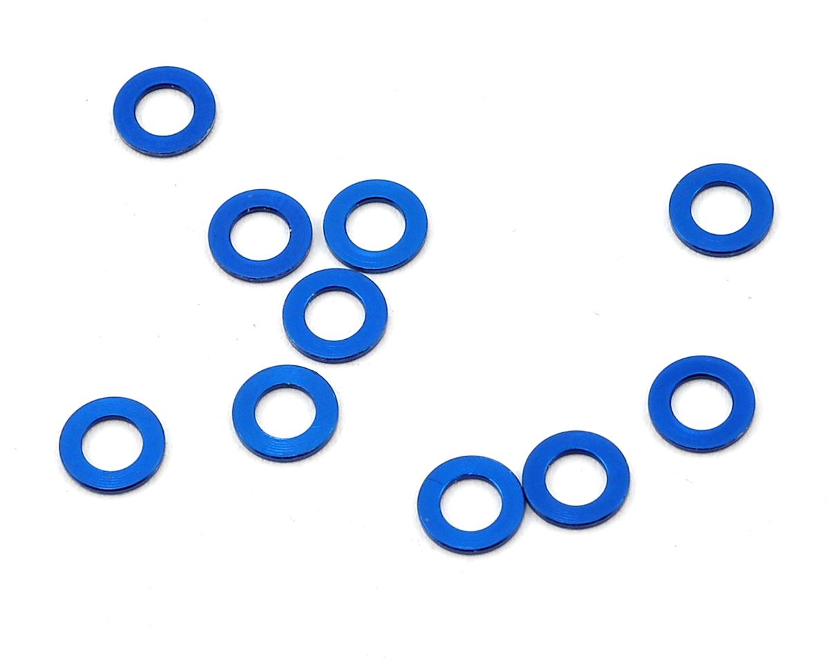 Team Associated Arandela de espárrago de bola de aluminio de 5,5 x 0,5 mm (azul) (10) 