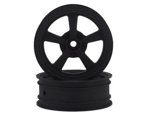 Team Associated DR10 2.2 Drag Racing Front Wheels (Black) (2) w/12mm Hex
