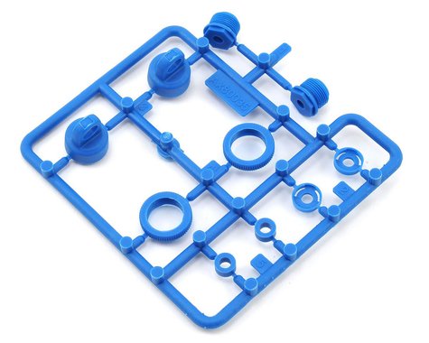 Axial 10mm Shock Caps Parts Tree (Blue) *Discontinued