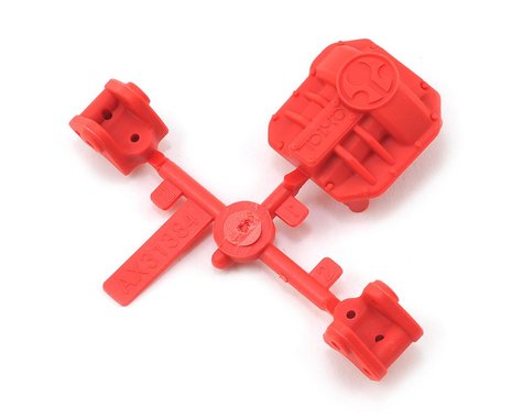 Axial AR44 Differential Cover and Link Mounts (Red)