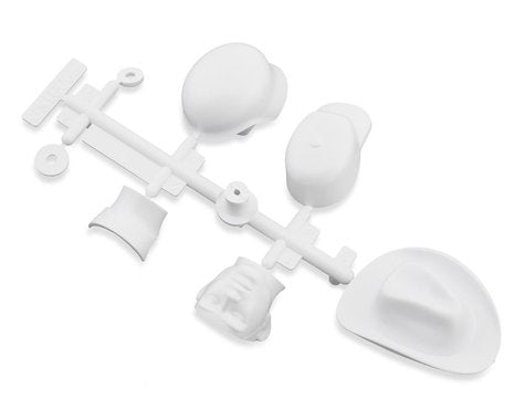 Axial Drivers Head & Hat Set (White) *Discontinued