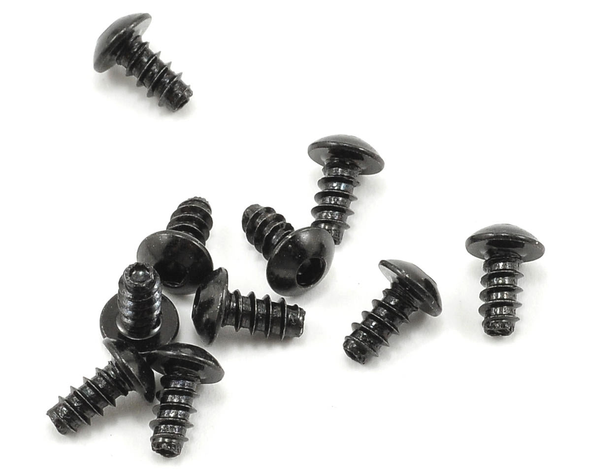 Axial M3x6mm Tapping Hex Socket Button Head (Negro) (10pcs)