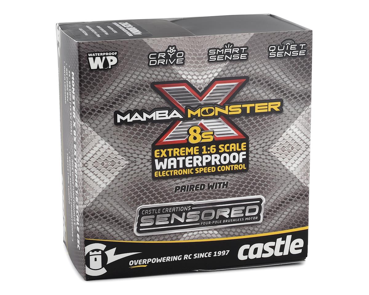 Castle Creations 1/6 Mamba Monster X 8S Brushless ESC / 2028-800Kv Combo de motor con sensor