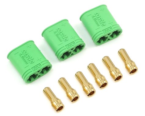 Castle Creations 4mm Polarized Bullet Connector Set (Male) *Archived