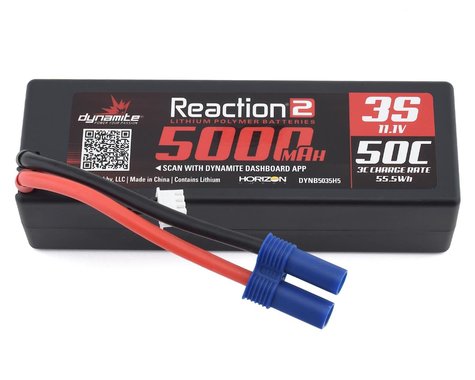 Dynamite Reaction 2.0 3S 50C Hardcase LiPo Battery con EC5 (11.1V/5000mAh) *Archivado 