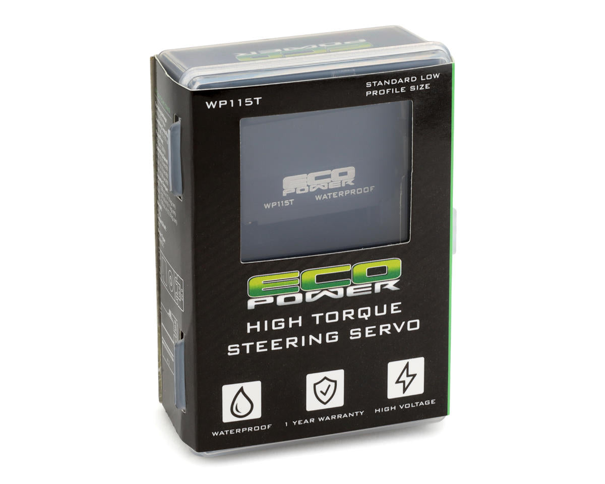 EcoPower WP115T Low Profile High Torque Waterproof Metal Gear Servo (High Voltage)