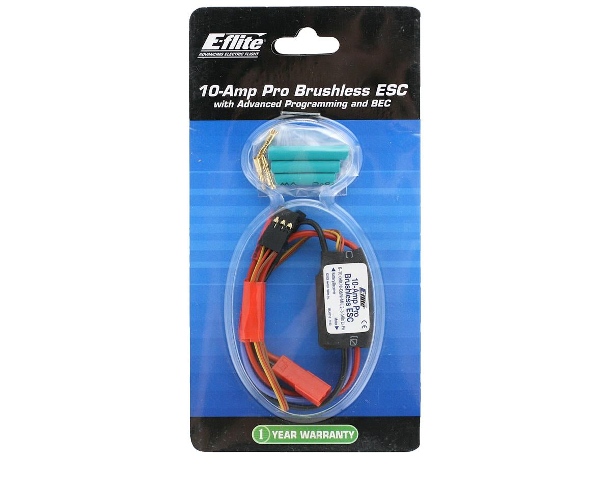 E-flite 10-Amp Pro BEC sin escobillas ESC (JST) *Liquidación 