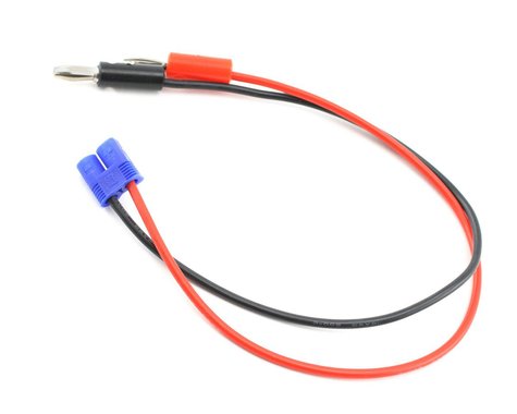 Cable de carga para dispositivo E-flite EC3 con cable y conectores de 12", calibre 16 