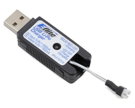 Cargador LiPo USB UMX 1S de alta corriente E-flite